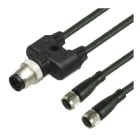 PEPPERL + FUCHS FA - Cavo di collegamento a Y V3-GM-BK0,3M-PUR-U-T-V1-G.