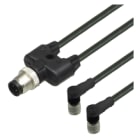 PEPPERL + FUCHS FA - Cavo di collegamento a Y V1-W-BK0,3M-PUR-U-T24B-V1-G.