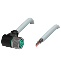 PEPPERL + FUCHS FA - Presa per cavo schermata V19+90-W-1M-PUR-ABG.