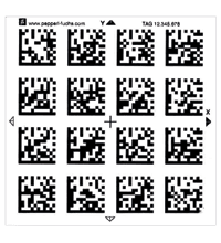 PEPPERL + FUCHS FA - Etichetta matrice dati PGV85-CT4.