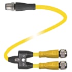 PEPPERL + FUCHS FA - Cavo di collegamento a Y V15-GS-10M-T-03M-PUR-A-V1-C1 e V15-G-S-10M-T-03M-PUR-A-V1-C1.