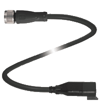 PEPPERL + FUCHS FA - Cavo adattatore V11-G-BK0,15M-PUR-O1-DT3P-G.