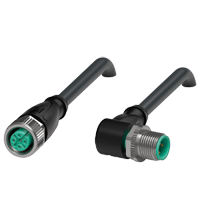 PEPPERL + FUCHS FA - Cavo di collegamento schermato V1-G-BK1,9M-PUR-U5/ABG-V1-W.