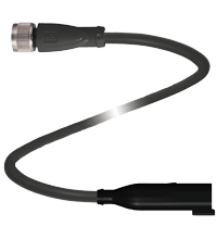 PEPPERL + FUCHS FA - Cavo adattatore V1-G-BK0,3M-PUR-O1-DT4P-G.