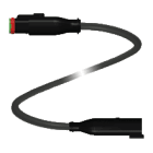 PEPPERL + FUCHS FA - Cavo di collegamento DT4S-G-BK0,6M-PUR-O1-DT4P-G.