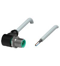 PEPPERL + FUCHS FA - Connettore schermato V1S-W-15M-PUR-ABG0 per cavo.