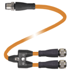 PEPPERL + FUCHS FA - Cavo di collegamento Y versione 1 colore verde arancio lunghezza 0,3 metri POC tipo 0,6 metri versione 1 colore verde.