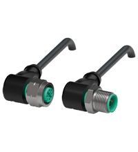 PEPPERL + FUCHS FA - Cavo di collegamento PUR da 0,3 metri V1-WV4A-BK0,3M-U-V1-WV4A.