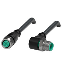 PEPPERL + FUCHS FA - Cavo di collegamento V15-GV4A-BK8M-PUR-U-WV4A.