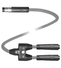PEPPERL + FUCHS FA - Cavo di collegamento a Y, 0,3m, PVC, TEE, 0,1m, V3S, GR.