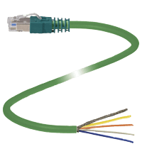 PEPPERL + FUCHS FA - Connettore Ethernet V45-G-C5-GN3M-PUR-E1S.