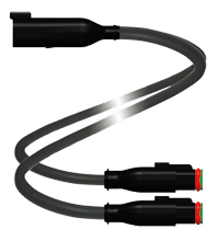 PEPPERL + FUCHS FA - Cavo di collegamento a Y DT2S/DT2S-G-0,3M-PUR-O1-T-DT4P.