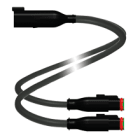 PEPPERL + FUCHS FA - Cavo di collegamento a Y DT2S/DT2S-G-0,3M-PUR-O1-T-DT4P.