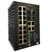 PEPPERL + FUCHS - Switch Ethernet gestito gigabit ICRL-M-16RJ45/4CP-G-DIN.