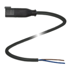 PEPPERL + FUCHS FA - Connettore DT2P-G-BK3M-PUR/0,75 per cavo.