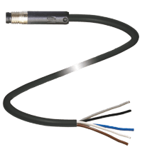 PEPPERL + FUCHS FA - Connettore per cavo V311S-GR-BK1M-PUR-U.