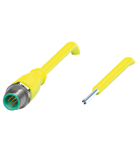 PEPPERL + FUCHS FA - Connettore cavo V15S-GS-YE15M-PUR-A1 e V15S-G-S-YE15M-PUR-A1.