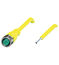 PEPPERL + FUCHS FA - Cavo femmina V15-GS-YE25M-PUR-A1 e V15-G-S-YE25M-PUR-A1.