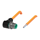 PEPPERL + FUCHS FA - Connettore cavo V1S-W-OR10M-PUR-A1 per uso industriale.