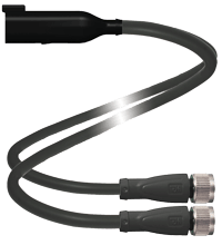 PEPPERL + FUCHS FA - Cavo di collegamento a Y V19-G/V1-G-0,3M-T-DT6P-G-R2000.