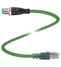 PEPPERL + FUCHS FA - Cavo di collegamento Ethernet V1SD-G-GN100M-PUR-E1S-V45-G.