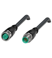 PEPPERL + FUCHS FA - Cavo di collegamento schermato V15-G-BK0,4M-PUR-U/ABG-V15-G.