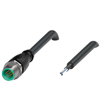 PEPPERL + FUCHS FA - Connettore schermato V15S-G-BK10M-PUR-U/ABG per cavo.