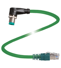 PEPPERL + FUCHS FA - Cavo di collegamento Ethernet V19S-180-W-10M-PUR-E2S-V45-GY.