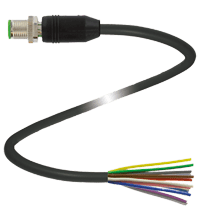 PEPPERL + FUCHS FA - Connettore schermato V112S-G-BK5M-PUR-ABG per cavo.