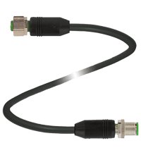 PEPPERL + FUCHS FA - Cavo di collegamento schermato V112-G-BK3M-PUR-ABG-V112-G.