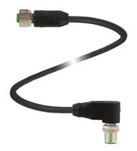 PEPPERL + FUCHS FA - Cavo di collegamento schermato V112-G-BK1M-PUR-ABG-V112-W. 70155693