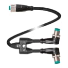 PEPPERL + FUCHS FA - Cavo di collegamento a Y V1S-W-1,5M-PUR-U-T-0,5M-V1-GY.