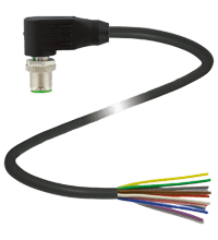 PEPPERL + FUCHS FA - Connettore schermato V112S-W-BK5M-PUR-ABG per cavo.