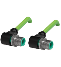 PEPPERL + FUCHS FA - Cavo di collegamento Ethernet V1SD-W-GN2M-PUR-E2S-V1D-W.