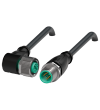 PEPPERL + FUCHS FA - Cavo di collegamento schermato V1-W-BK0,27M-PUR-U/ABG-V1-G, V1-W-BK0,3M-PUR-U/ABG-V1-G.