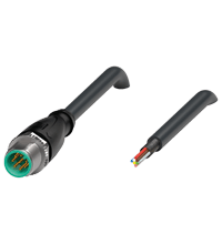 PEPPERL + FUCHS FA - Connettore per cavo schermato V318S GM BK5M PUR U2S.