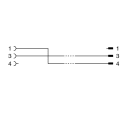 PEPPERL + FUCHS FA - Cavo di collegamento V3-GM-BK0,55M-PUR-U-V3-GM-Y701-701. 70162462