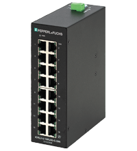 PEPPERL + FUCHS FA - Switch Ethernet gigabit non gestito ICRL2-U-16RJ45-G-DIN. 70163309