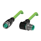 PEPPERL + FUCHS FA - Cavo di collegamento Ethernet V1D-G-GN0,3M-PUR-E2S-V1D-90-W.