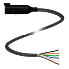 PEPPERL + FUCHS FA - Connettore cavo DT6P-G-BK3M-PUR-O1.