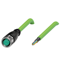 PEPPERL + FUCHS FA - Presa per cavo schermata V19-G-GN1M-PUR-E2S.