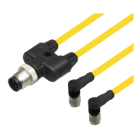 PEPPERL + FUCHS FA - Cavo di collegamento a Y V1-W-YE0,6M-PUR-A1-T-V1-G.