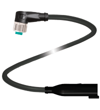 PEPPERL + FUCHS FA - Cavo adattatore V1-W-BK0,6M-PUR-O1-DT4P-G.