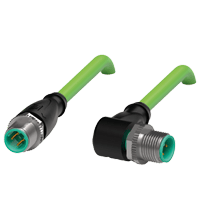 PEPPERL + FUCHS FA - Cavo di collegamento Ethernet V1SD-G-GN1M-PUR-E2S-V1D-W.