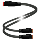 PEPPERL + FUCHS FA - Cavo di collegamento a Y DT2S/DT2S-G-0,6M-PUR-O1-T-DT4S.