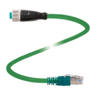 PEPPERL + FUCHS FA - Cavo di collegamento Ethernet V1D-G-GN0,5M-PUR-E1S-V45-G.