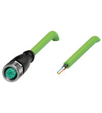 PEPPERL + FUCHS FA - Presa per cavo Ethernet V1D-G-GN1M-PUR-E1S.