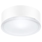 PERFORMANCE IN LIGHTING - Apparecchio a parete e soffitto 1x100W Ottica simmetrica extra diffondente DROP 28 BIANCO.