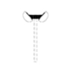 PERFORMANCE IN LIGHTING - Mensole doppie per palo 60 inc. 40 laurea MENS CHIP PALO 60 40/DOP NR.