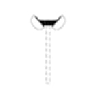 PERFORMANCE IN LIGHTING - Mensole doppie per palo 60 inc. 40 laurea MENS CHIP PALO 60 40/DOP NR.